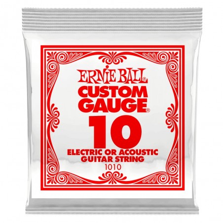 ERNIE BALL 1010 PACK 6 CORDE SINGOLE .010