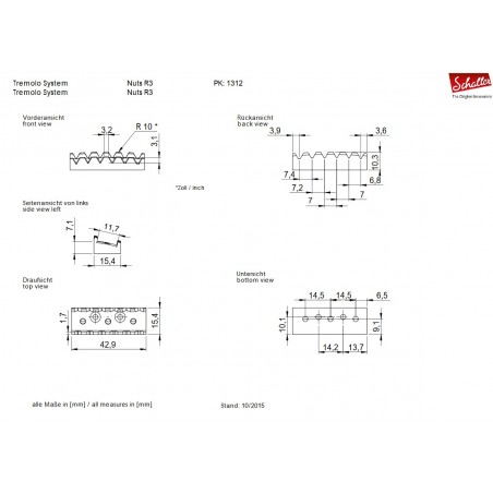 FLOYD ROSE ORIGINAL BLOCCACORDE R3 CHROME