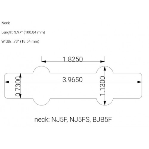 NORDSTRAND BIG J-BLADES 5 CORDE FENDER SET CLEAN