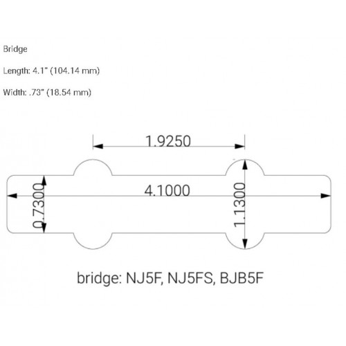 NORDSTRAND BIG J-BLADES 5 CORDE FENDER SET CLEAN