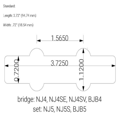 NORDSTRAND BIG J-BLADES 5 CORDE SET CLEAN