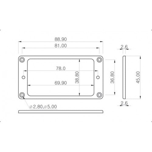 PICKUP RING -BRASS- CHROME