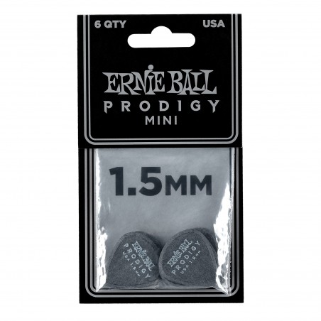 ERNIE BALL 9200 PICKS PRODIGY MINI BLACK 1.5 mm 6 PCS