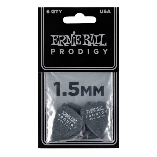 ERNIE BALL 9199 PICKS PRODIGY BLACK 1.5 mm 6 PCS