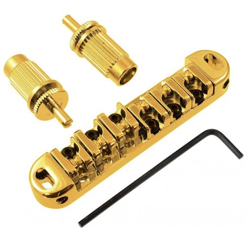 ALLPARTS LOCKING ROLLER TUNE-O-MATIC GOLD