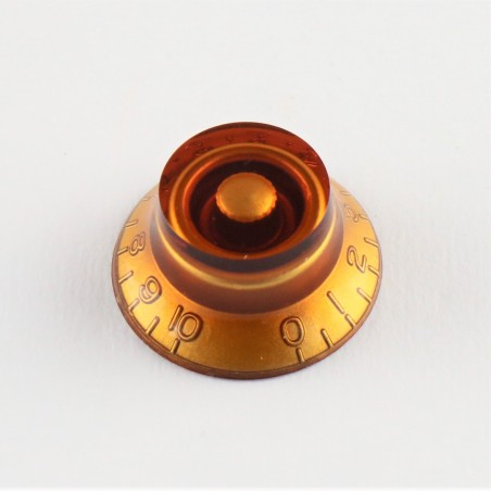 "HAT SHAPE" KNOB -  AMBER