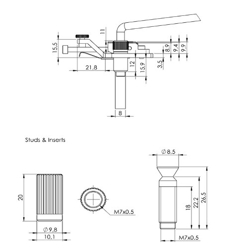 SCHALLER LOCKMEISTER TREMOLO - CHROME