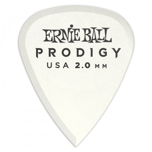 ERNIE BALL 9202 PICKS PRODIGY WHITE 2.0 mm 6 PCS
