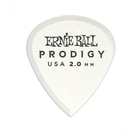 ERNIE BALL 9203 PLETTRI PRODIGY MINI WHITE 2.0 mm 6 PEZZI