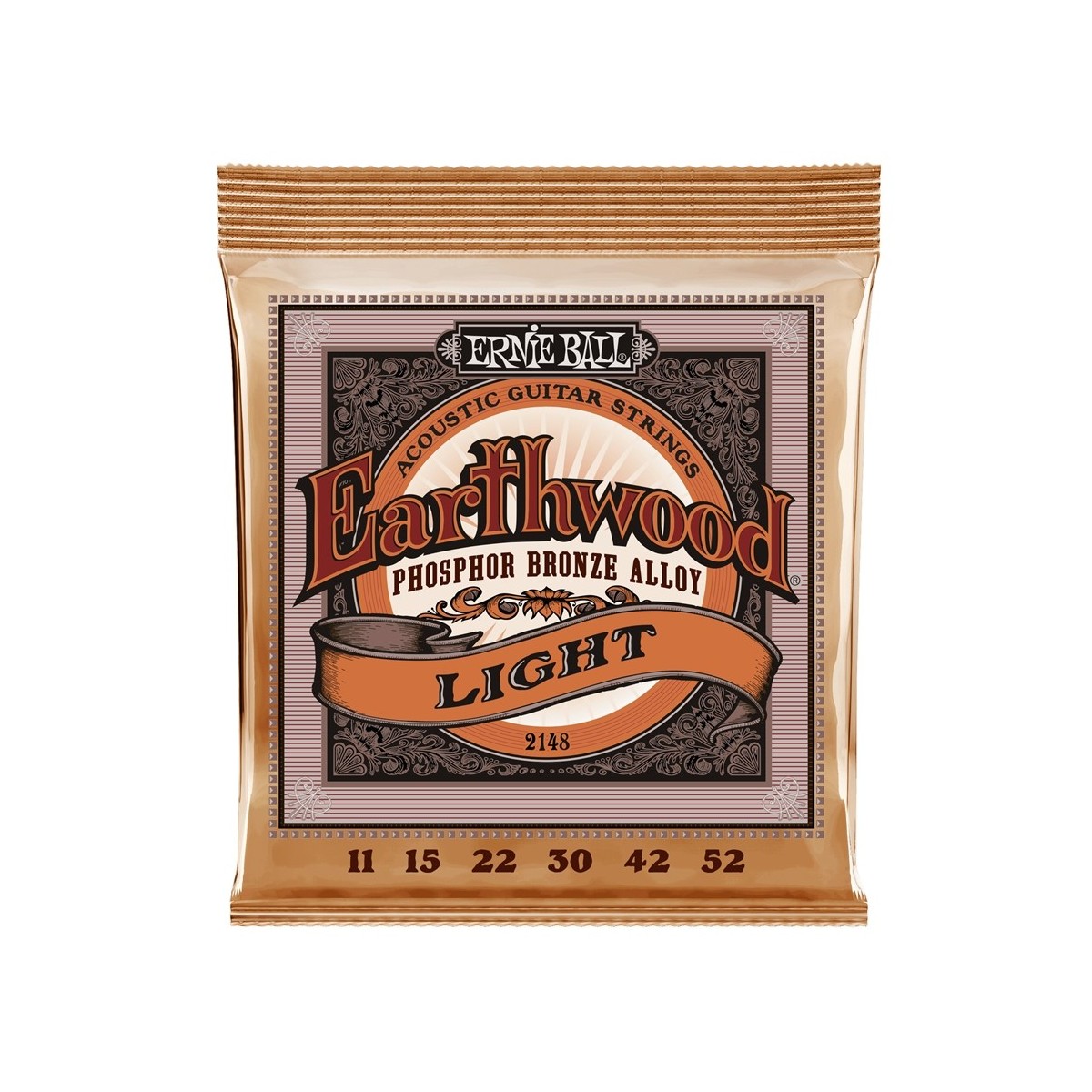 ERNIE BALL 2148 EARTHWOOD PHOSPHOR BRONZE LIGHT .011/.052