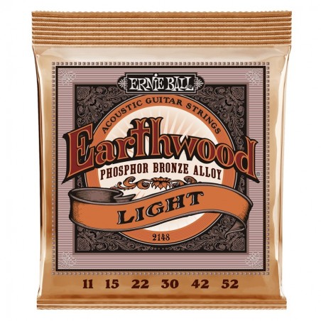 ERNIE BALL 2148 EARTHWOOD PHOSPHOR BRONZE LIGHT .011/.052